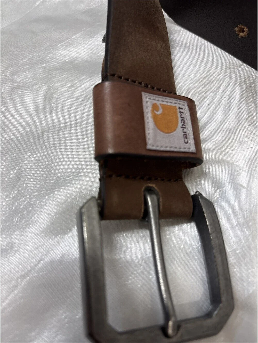 Carhartt Saddle Leather Belt WB5502-M Brown Full Grain Leather Size 36